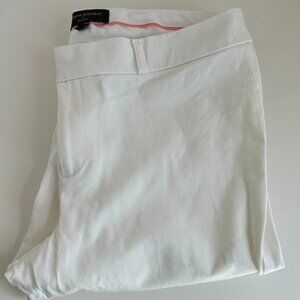 Banana Republic Sloan fit white pants, women's size 12, made in Jordan